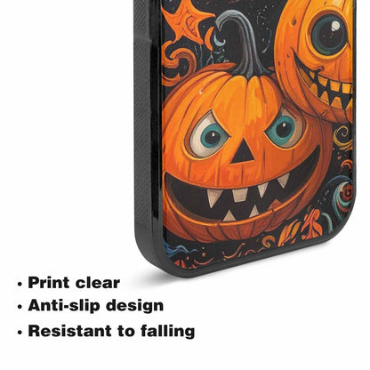 iPhone 15 Plus Case — Cartoon Pumpkin Monster, Custom Designed Case Cover