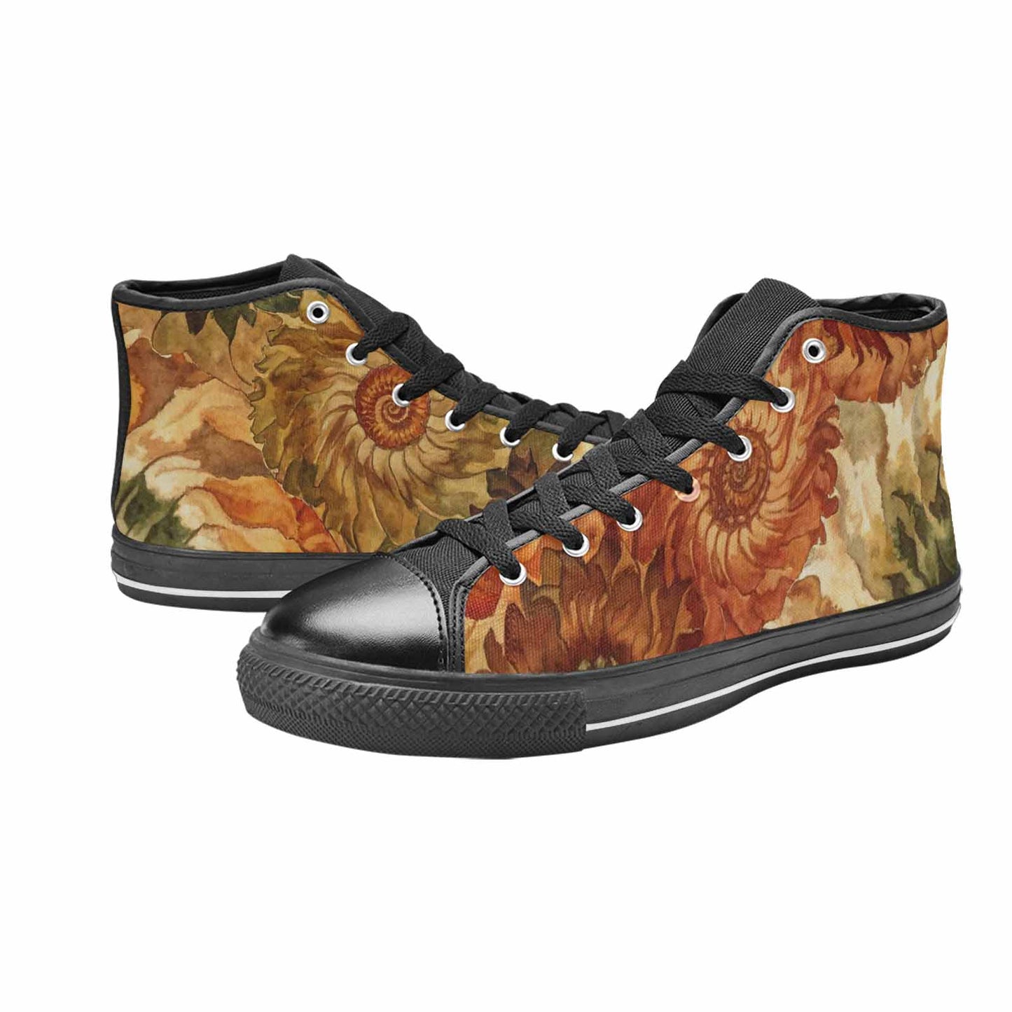 WOMEN'S Tie Dye - High Top Canvas Cottagecore Custom Sneakers