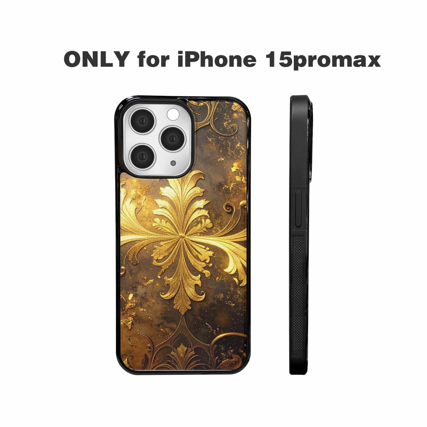 iPhone 15 Pro Max Case — Klimt Gold Leaf Artwork Pattern, Original Design Phone Case