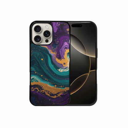iPhone 16 Pro Max Case — Marble Galaxy Swirl, Customized Protective Case