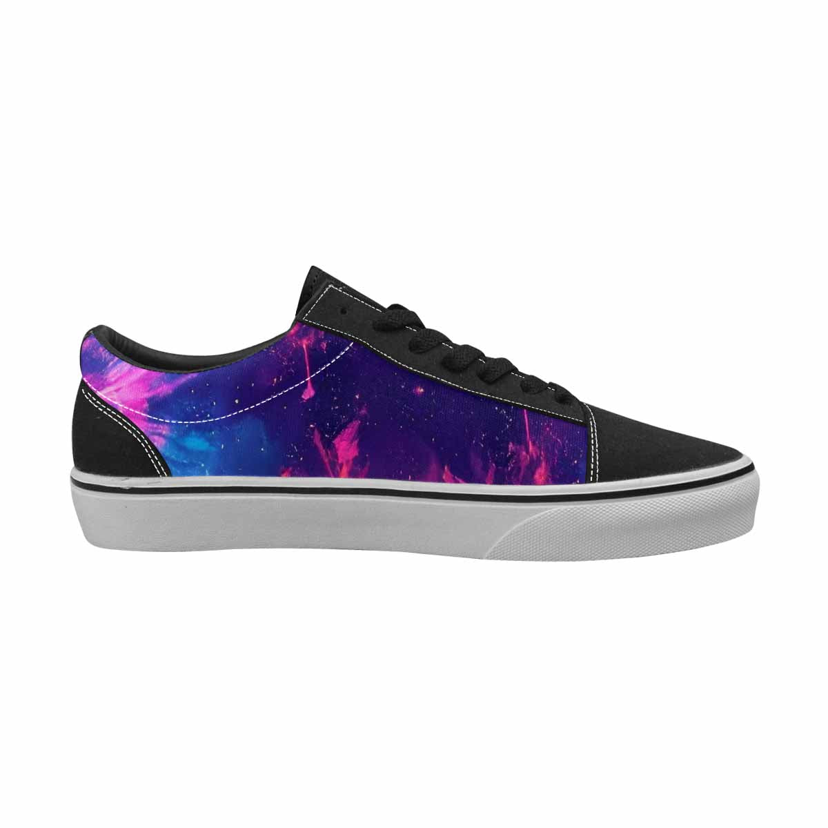 WOMEN'S Tie Dye Galaxy Canvas Lace-Up Wallpaper Art Sneakers