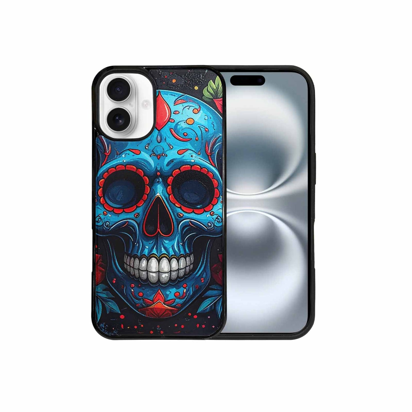 iPhone 16 Plus Case — Graffiti Skull, Custom Designed Case Cover
