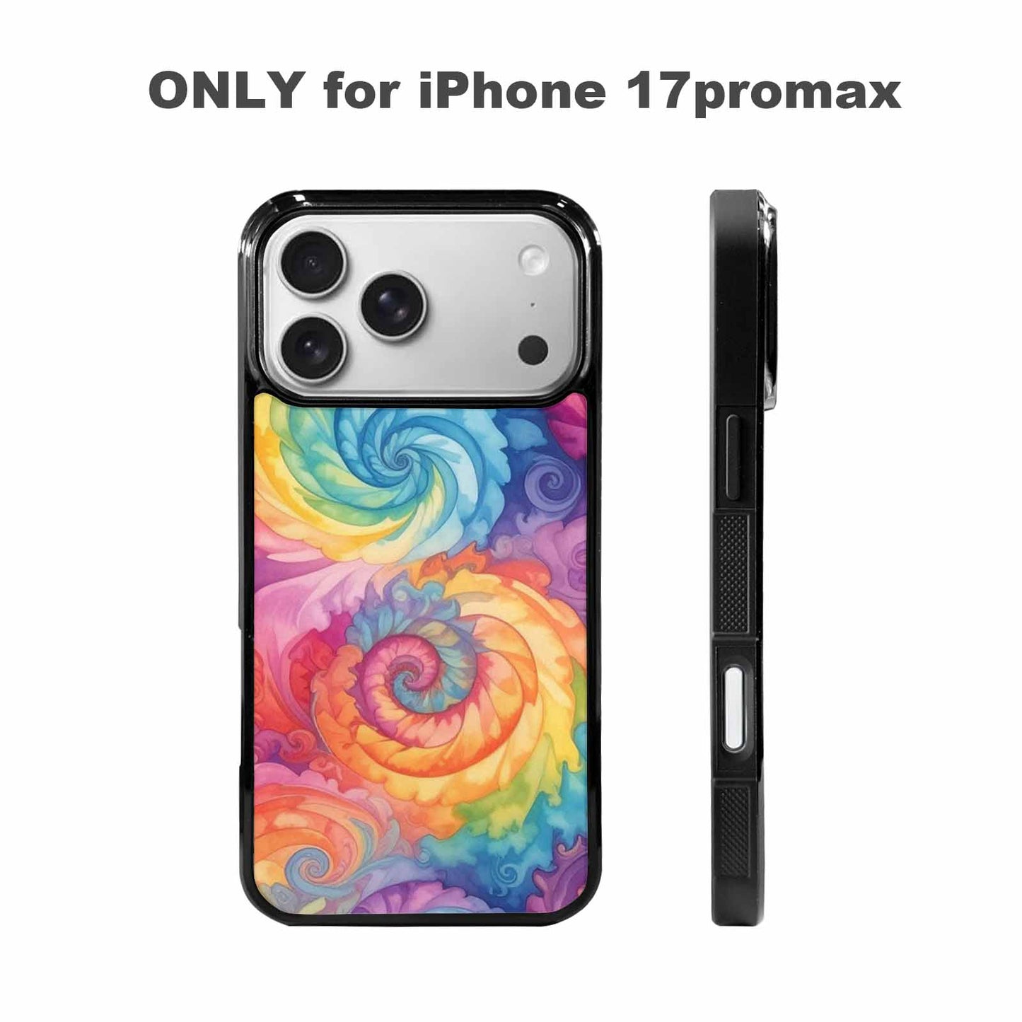 iPhone 17 Pro Max Case — Tie Dye Swirls Tie Dye, Personalized Phone Case
