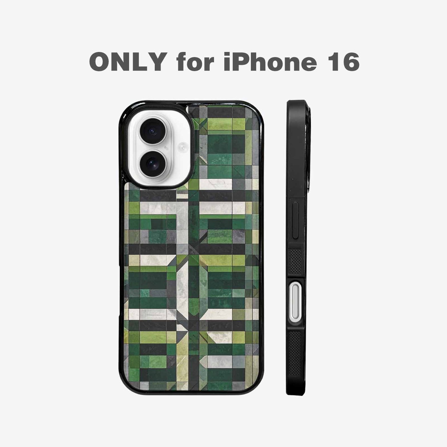 iPhone 16 Case — Aromantic Flag Color Theme Small Rainbow, Customized Protective Case