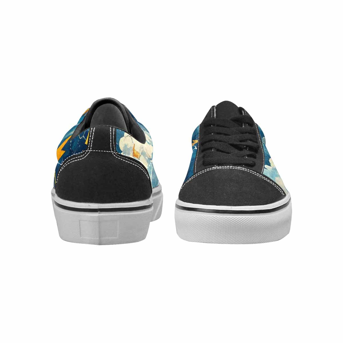 WOMEN'S Lightning Bolt Canvas Lace-Up Vibrant Chaos Shoes