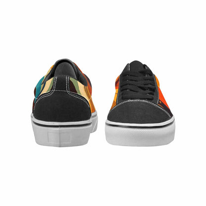 MEN'S Groovy 70S Peace Canvas Lace-Up Vivid Custom Shoes