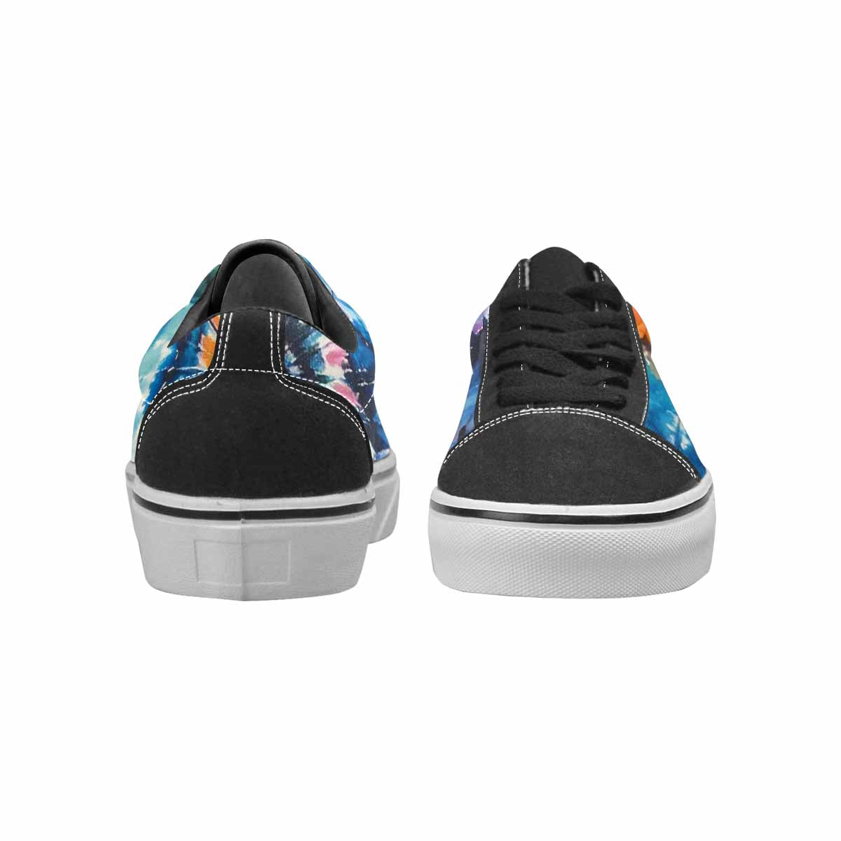 WOMEN'S Tie Lace-Up Canvas Wallpaper Art Sneakers