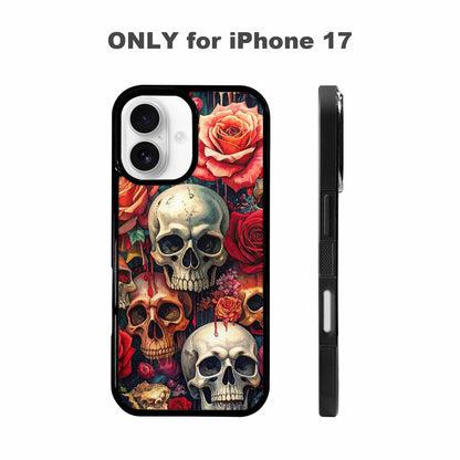 iPhone 17 Case — Skulls And Rosesmelting Skulls A Gothic, Custom Art Phone Cover