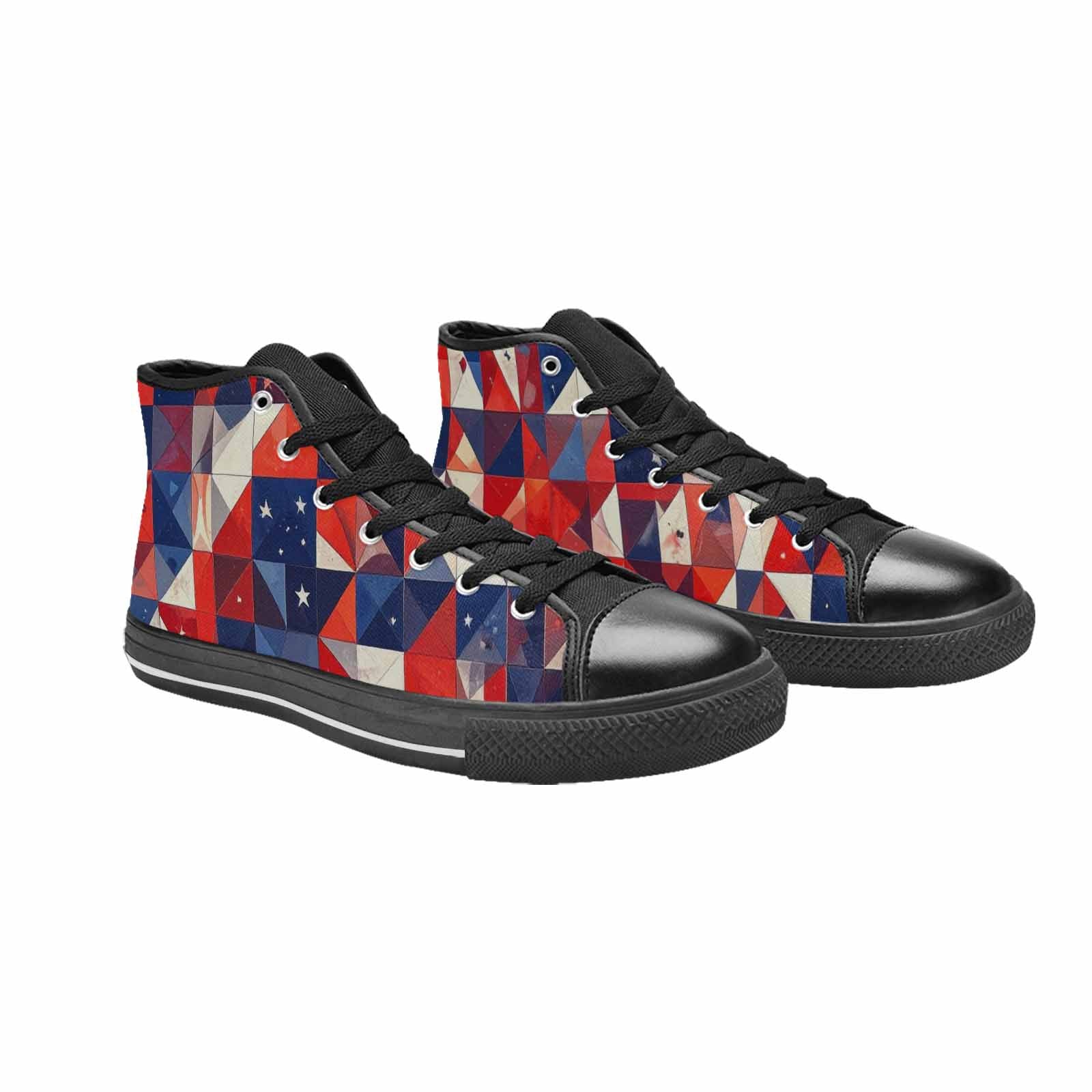 MEN'S American Flag Stars High Top Canvas Dreamcore Custom Sneakers