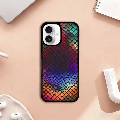 iPhone 17 Case — Snake Print Dark Seamless Animal Print, Custom Designed Case Cover