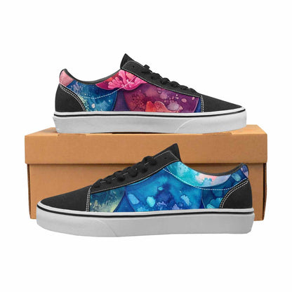 MEN'S Fish Scale Coral Canvas Lace-Up Y2K Sneakers