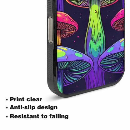 iPhone 16 Pro Max Case — Psychedelic Mushroom Cartoon Pattern, Custom Made Phone Cover
