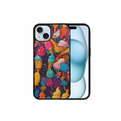 iPhone 15 Plus Case — Ice Cream Motif Ice Cream Motifs, Custom Designed Case Cover