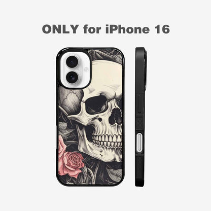 iPhone 16 Case — 20 Skulls Overlapping Seamless Tileable Pattern, Custom Print Case Cover