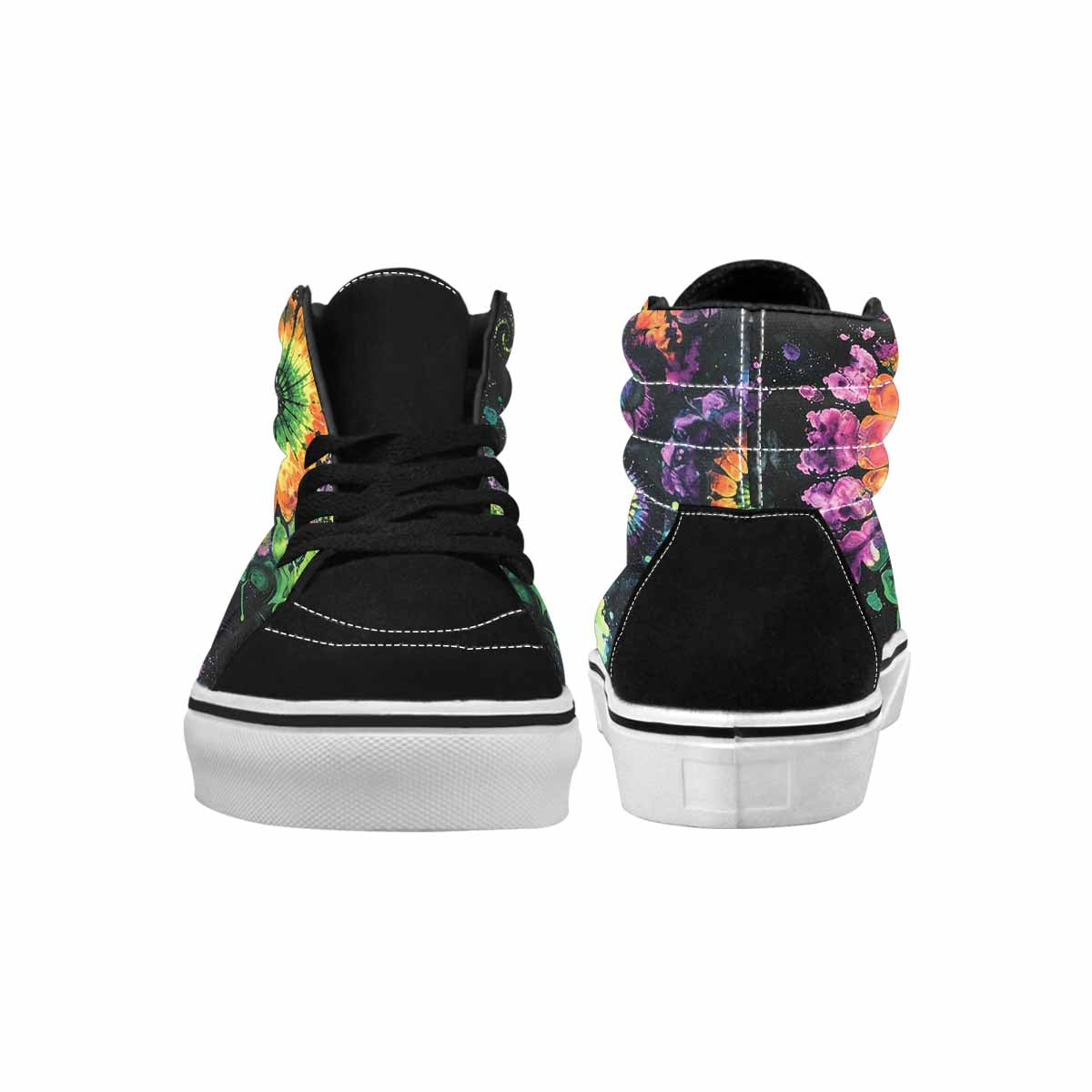 MEN'S Tie High Top Canvas Surreal Custom Shoes