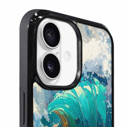 iPhone 17 Case — Wave Crest Splash Wave Watercolor Abstract, Custom Made Phone Cover