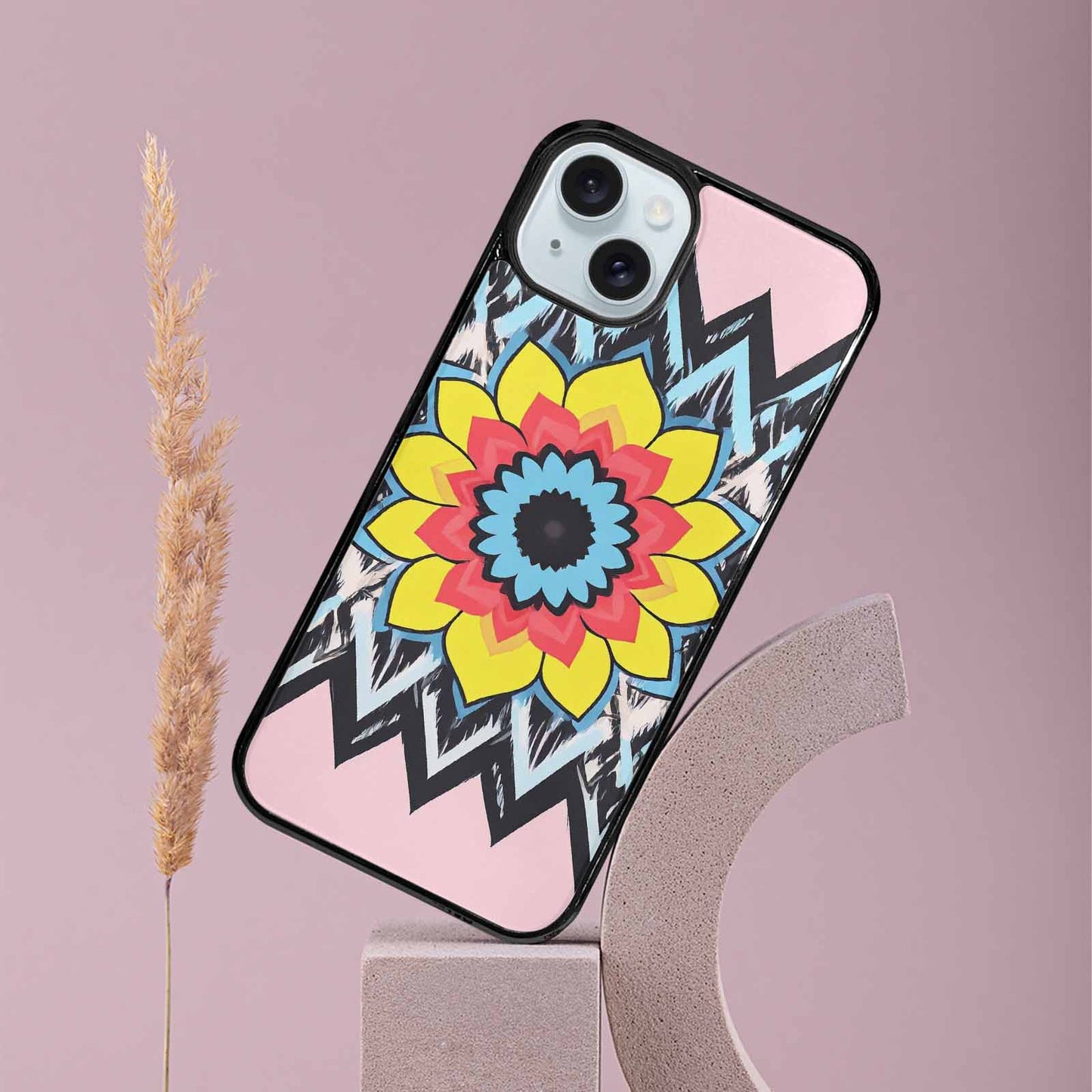 iPhone 15 Plus Case — 1960s Mod Cartoon Art Pattern, Customized Protective Case