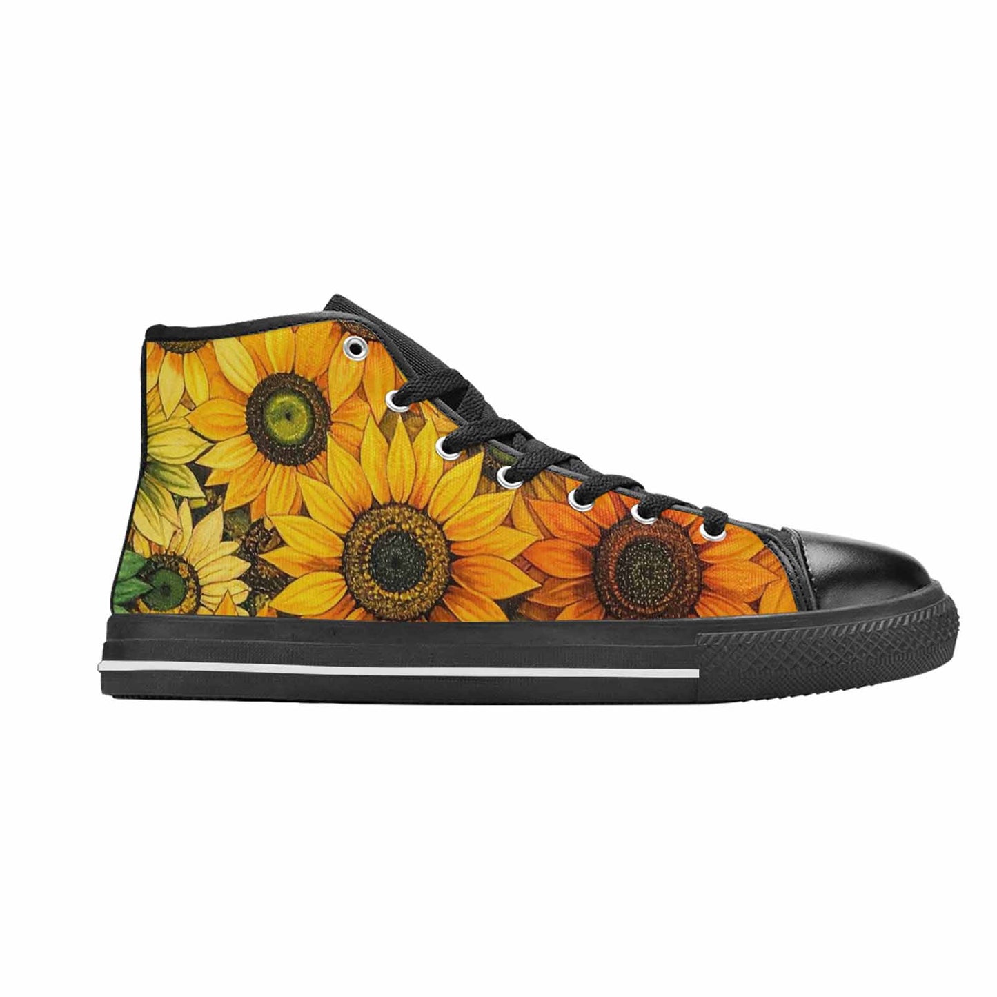 WOMEN'S Blend Melt Them High Top Canvas Vibrant Chaos Custom Sneakers