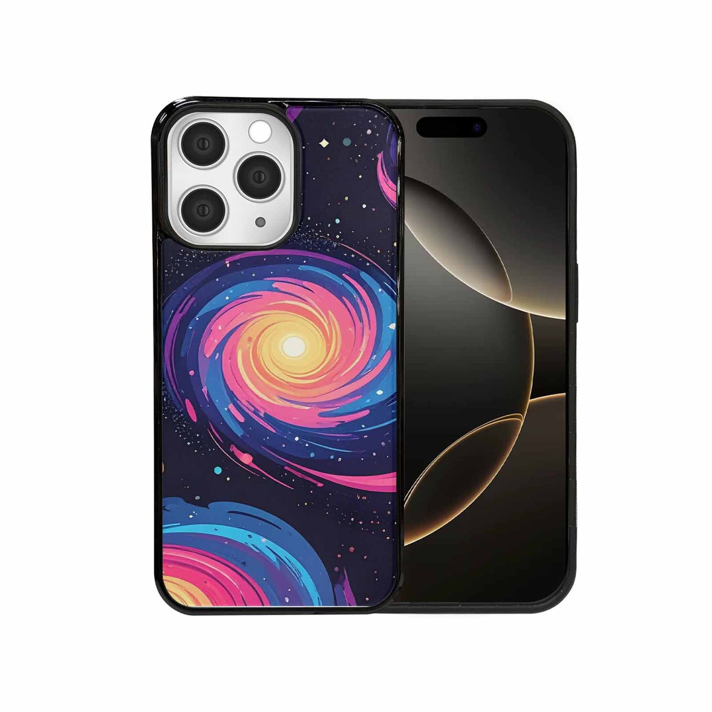 iPhone 15 Pro Max Case — Love Wins Galaxy Seamless Pattern Vibrant, Original Design Phone Case