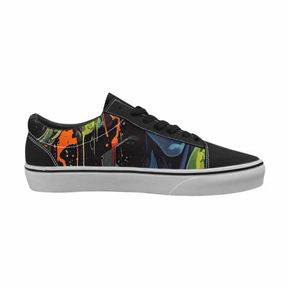 WOMEN'S Aliens × Camo Aliens Lace-Up Canvas Dark Academia Sneakers