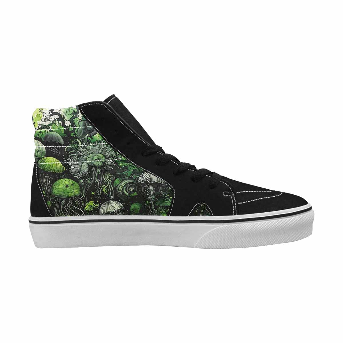 MEN'S Sea Creature Burst High Top Canvas Dark Academia Sneakers