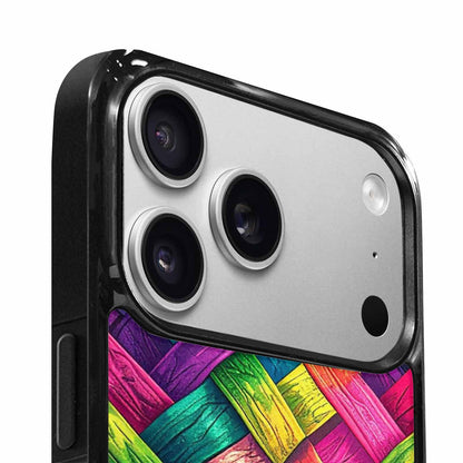 iPhone 17 Pro Max Case — Polysexual Flag Color Theme Original Art, Unique Phone Case Design