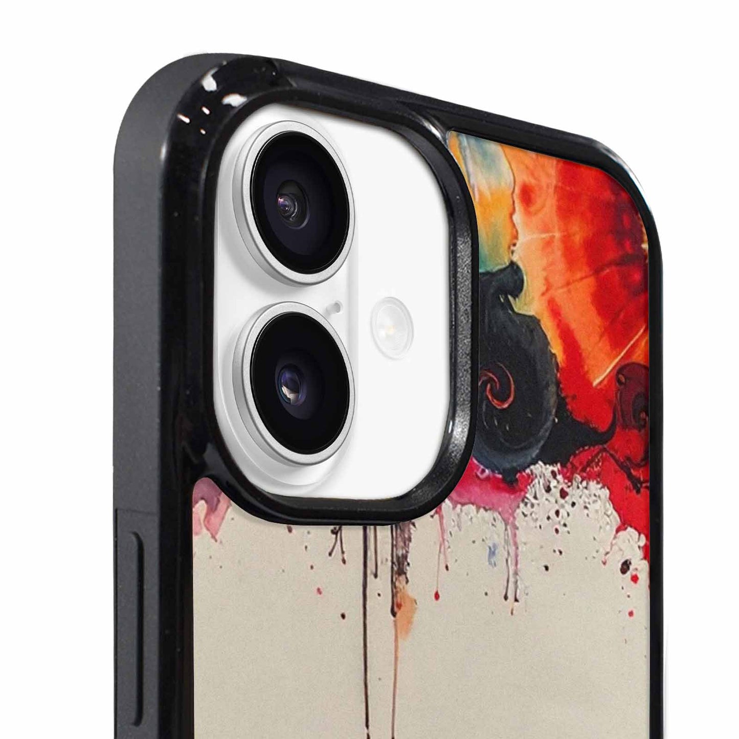iPhone 17 Case — Tie Dye Swirls Black Tie Dye, Custom Print Case Cover