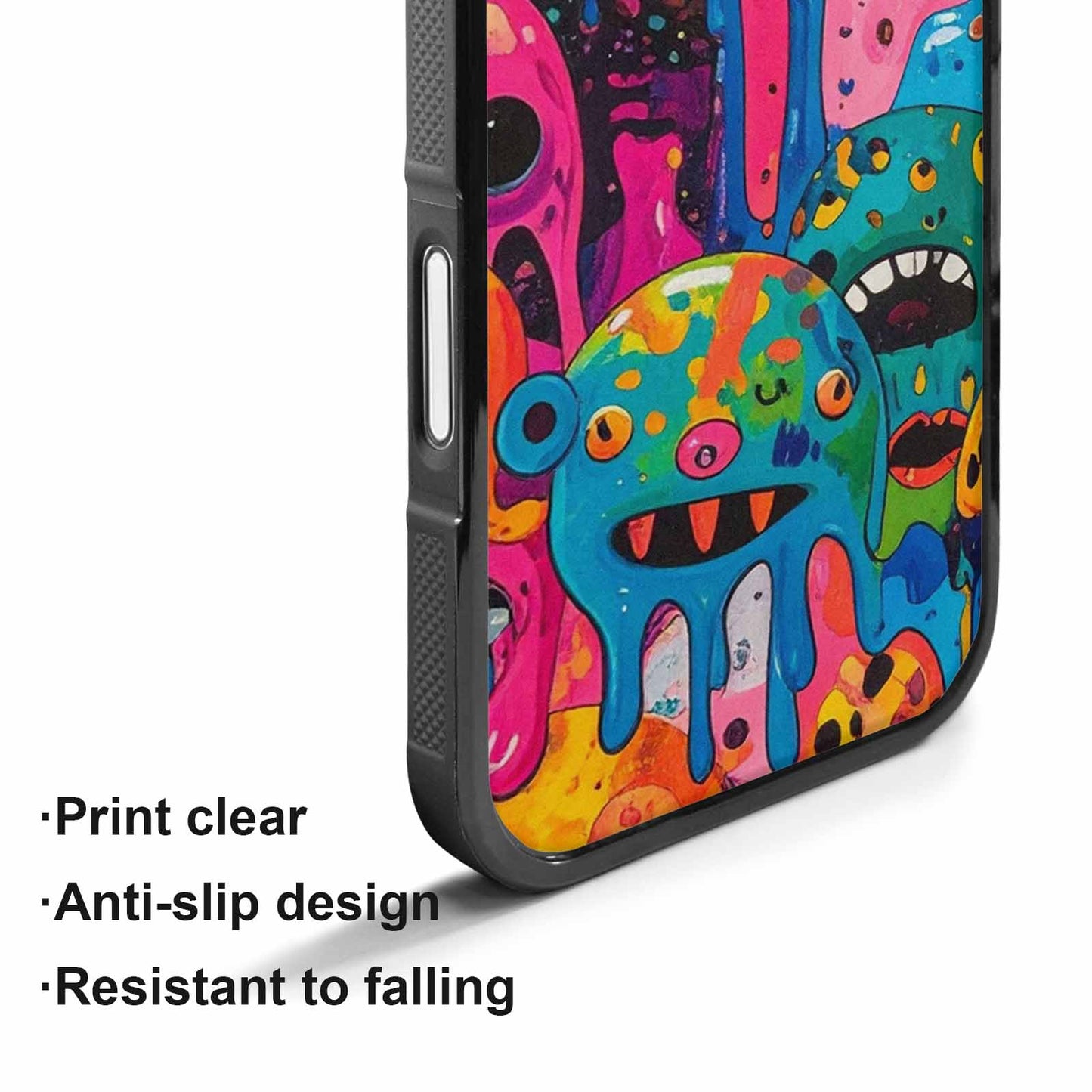 iPhone 17 Case — Melting Aliens Pattern Alien Scifi, Custom Designed Case Cover