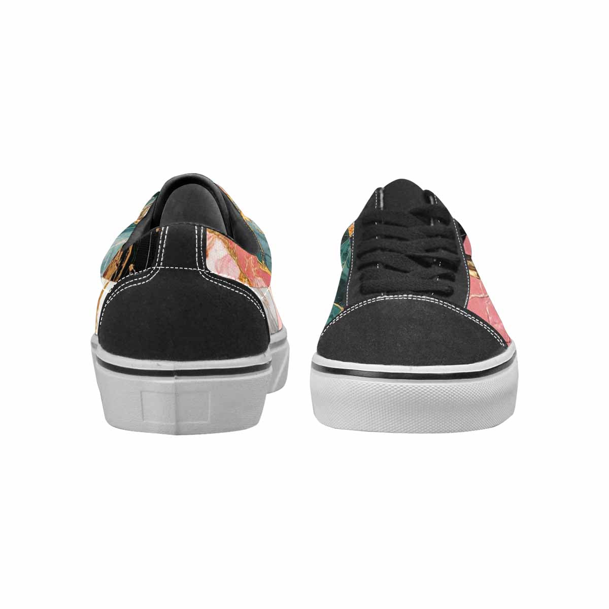 WOMEN'S Marble Stone Texture Canvas Lace-Up Surreal Shoes