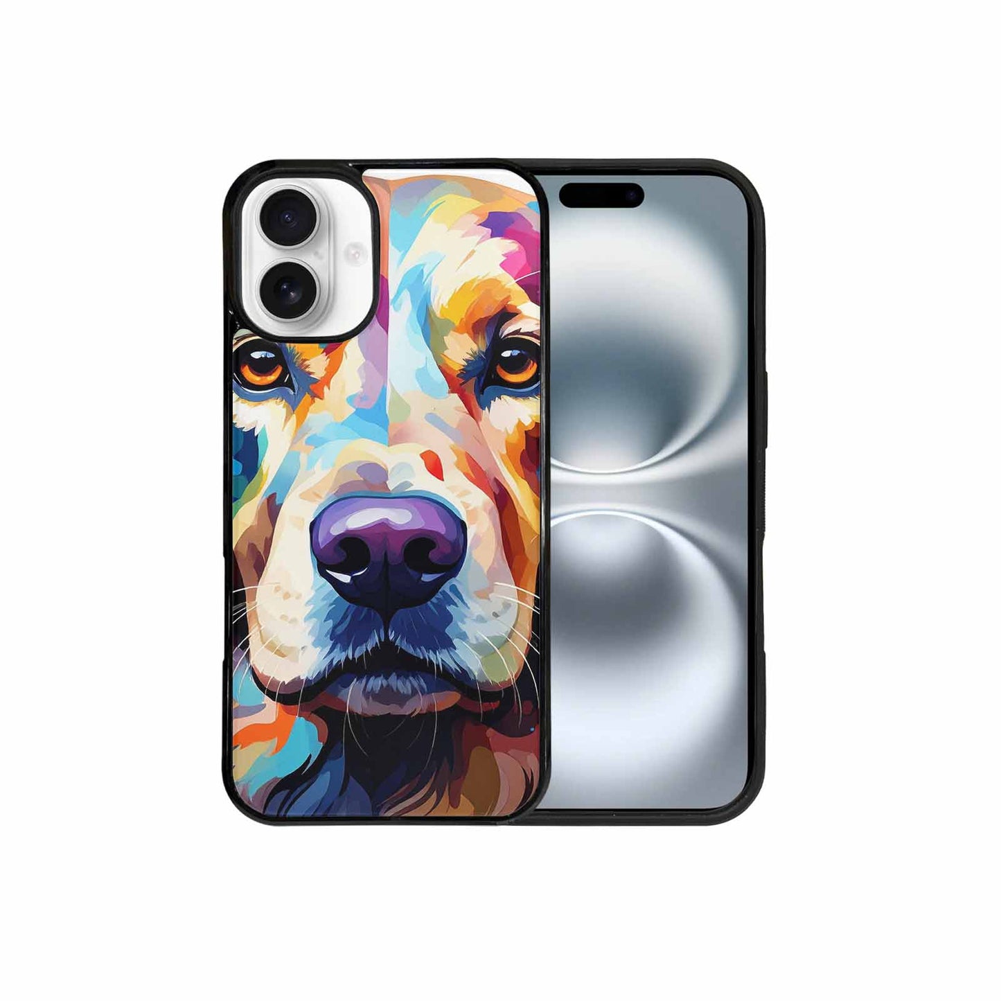iPhone 16 Plus Case — Golden Retriever Watercolor Art Pattern, Custom Phone Case