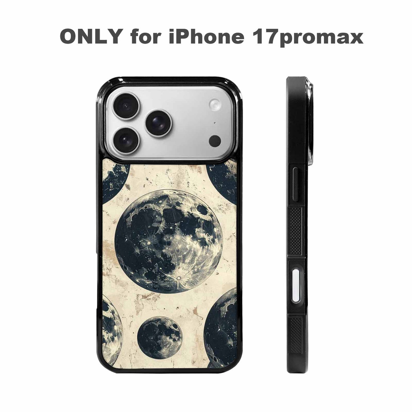 iPhone 17 Pro Max Case — Bold Gothic Moon Gothic Skulls, Unique Phone Case Design