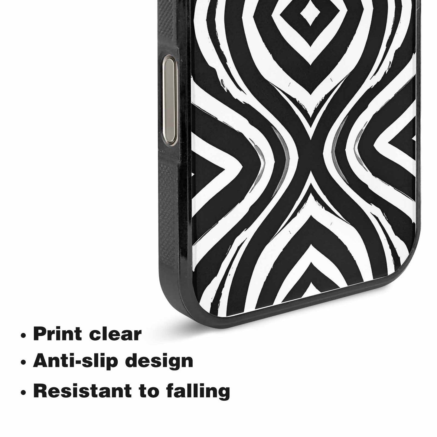 iPhone 15 Pro Max Case — Classic Zebra Print Custom, Original Design Phone Case