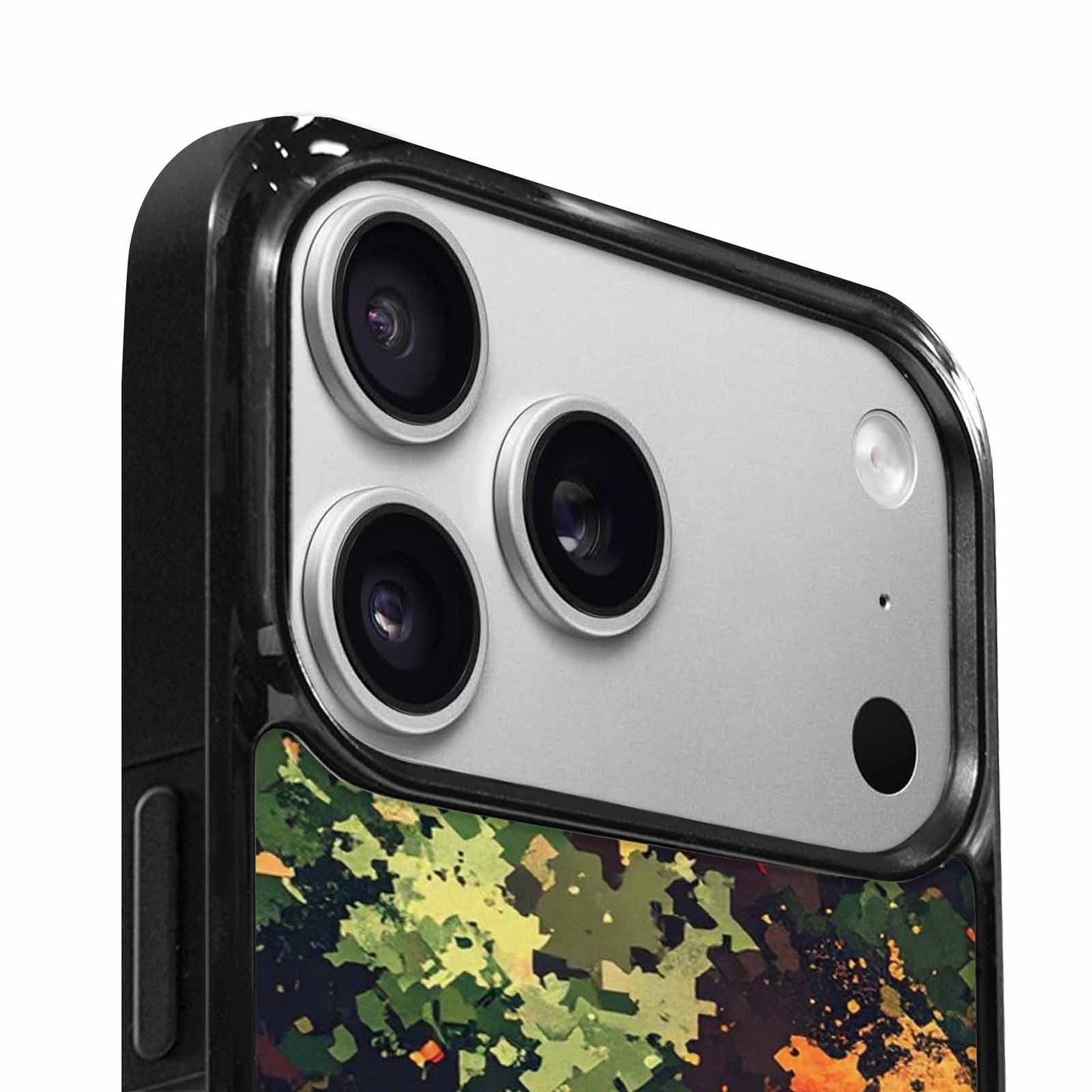 iPhone 17 Pro Case — Small Military Camouflage Blotch Pattern Camo, Original Design Phone Case