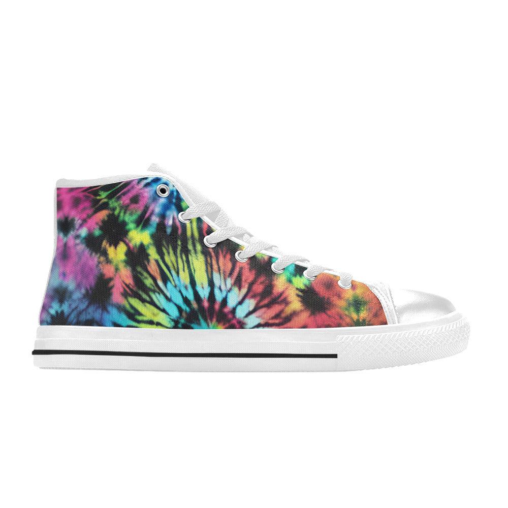 WOMEN'S Cc Tie Dye Art High Top Canvas Dreamcore Custom Sneakers
