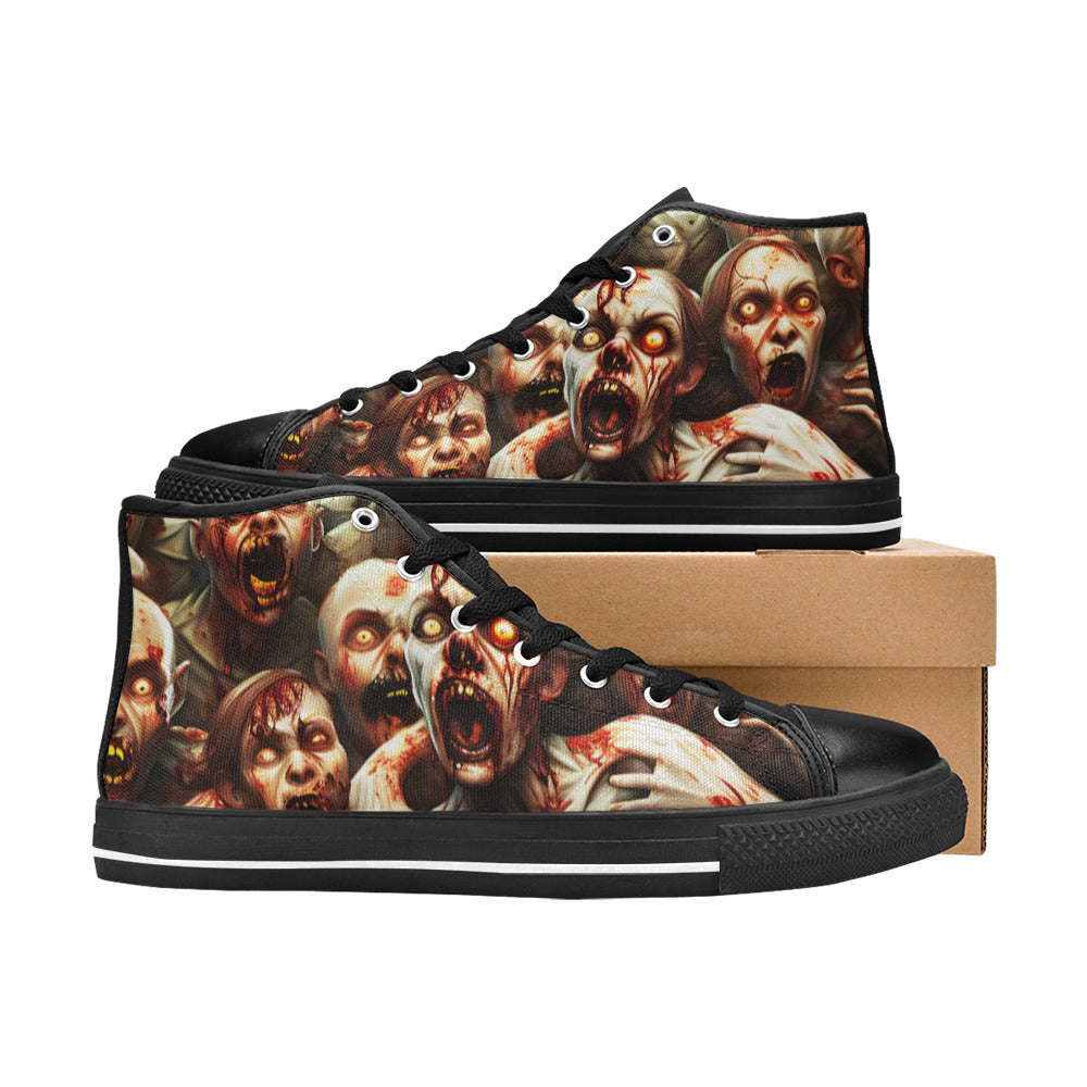 WOMEN'S Monsters 2 High Top Canvas Y2K Custom Sneakers