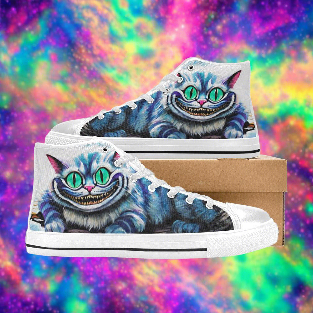 Egyptian Silver Blue Vivid MEN Bold Art - Freaky Shoes | Custom Art Sneakers