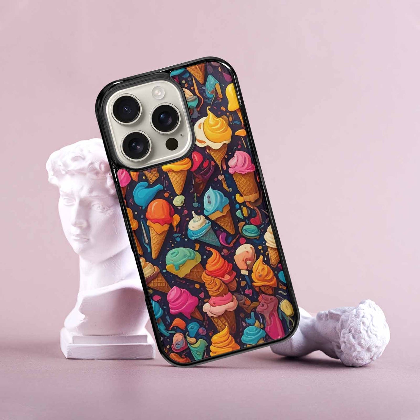 iPhone 16 Pro Case — Ice Cream Motif Ice Cream Motifs, Custom Phone Case