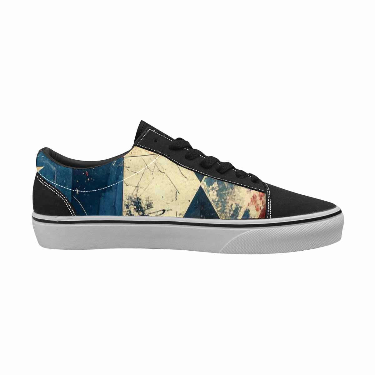 WOMEN'S American Flag Stars Canvas Lace-Up Cottagecore Sneakers