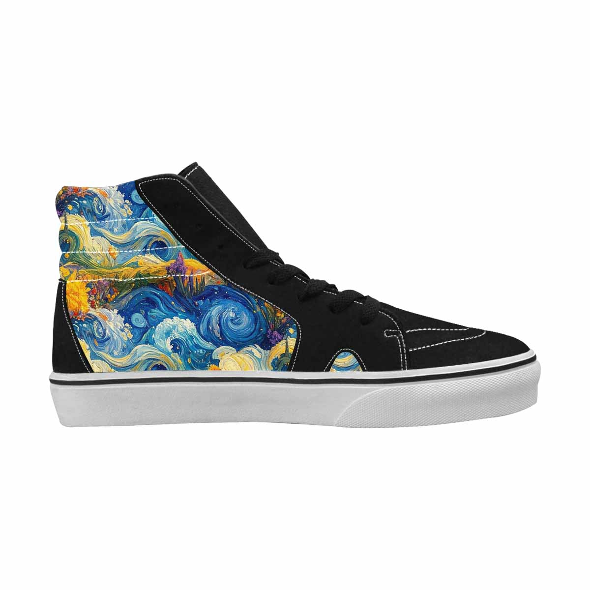 WOMEN'S Blend All Versions High Top Canvas Wallpaper Art Shoes