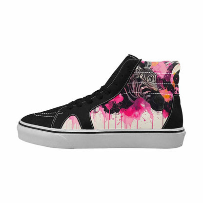 MEN'S Zebra Stripe Burst High Top Canvas Dreamcore Custom Shoes