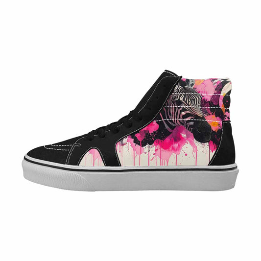 MEN'S Zebra Stripe Burst High Top Canvas Dreamcore Custom Shoes