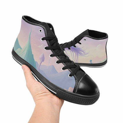 MEN'S Surrealist Dreamscape High Top Canvas Dreamcore Shoes