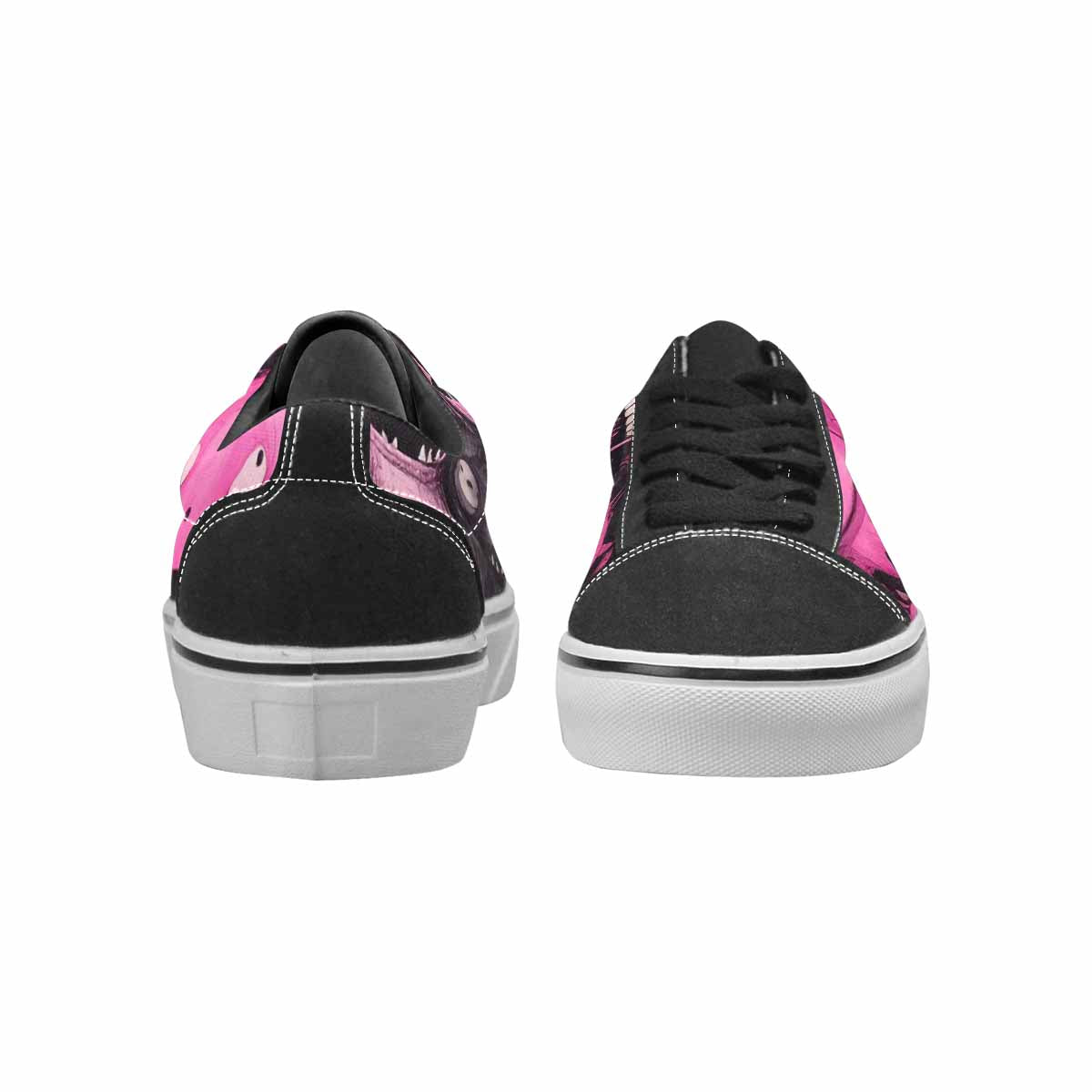 WOMEN'S Monsters (general) Lace-Up Canvas Melting Art Sneakers