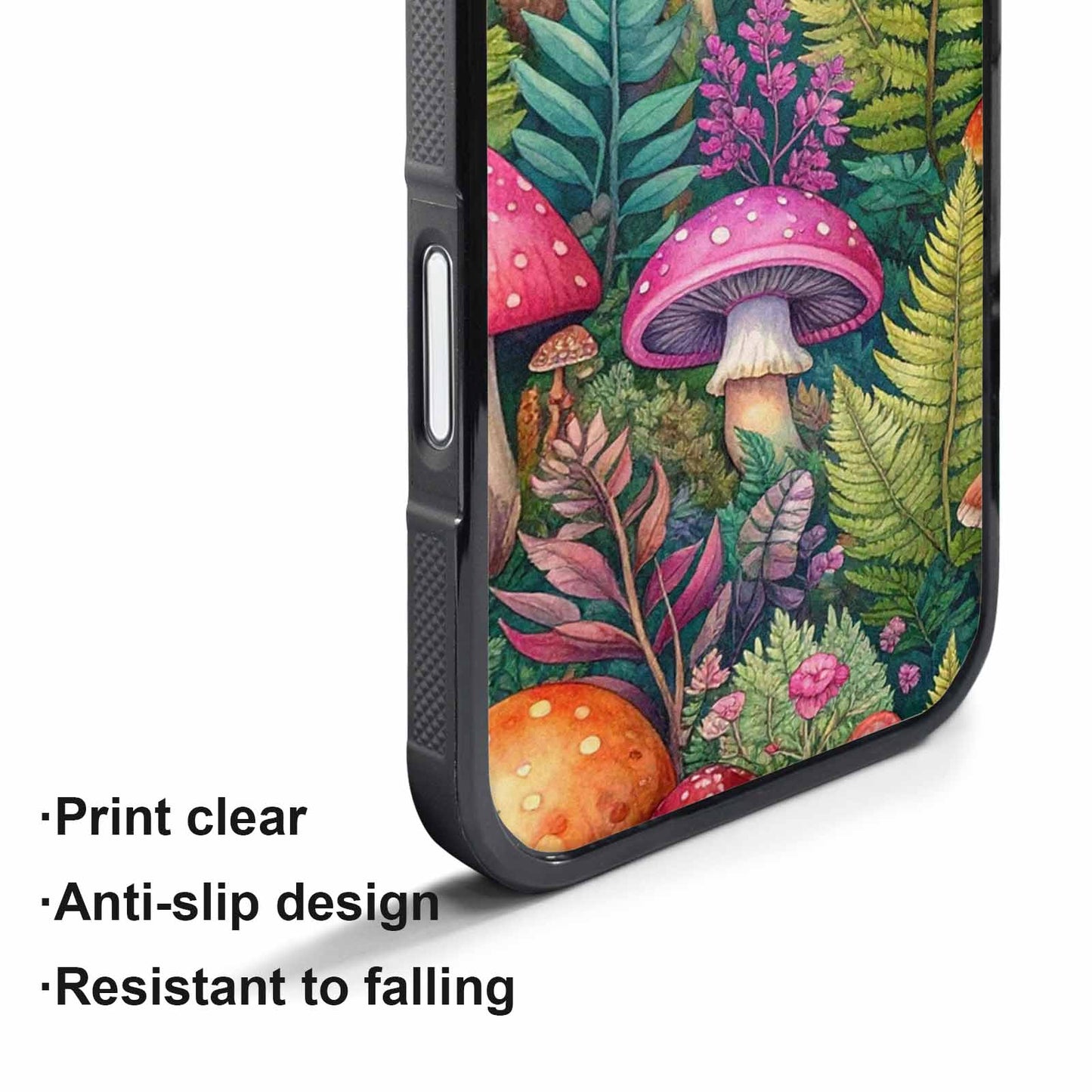 iPhone 17 Air Case — Mushrooms Botanicalmushrooms P Vyk Floral, Custom Designed Case Cover