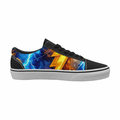WOMEN'S Lightning Bolt Canvas Lace-Up Vibrant Chaos Shoes