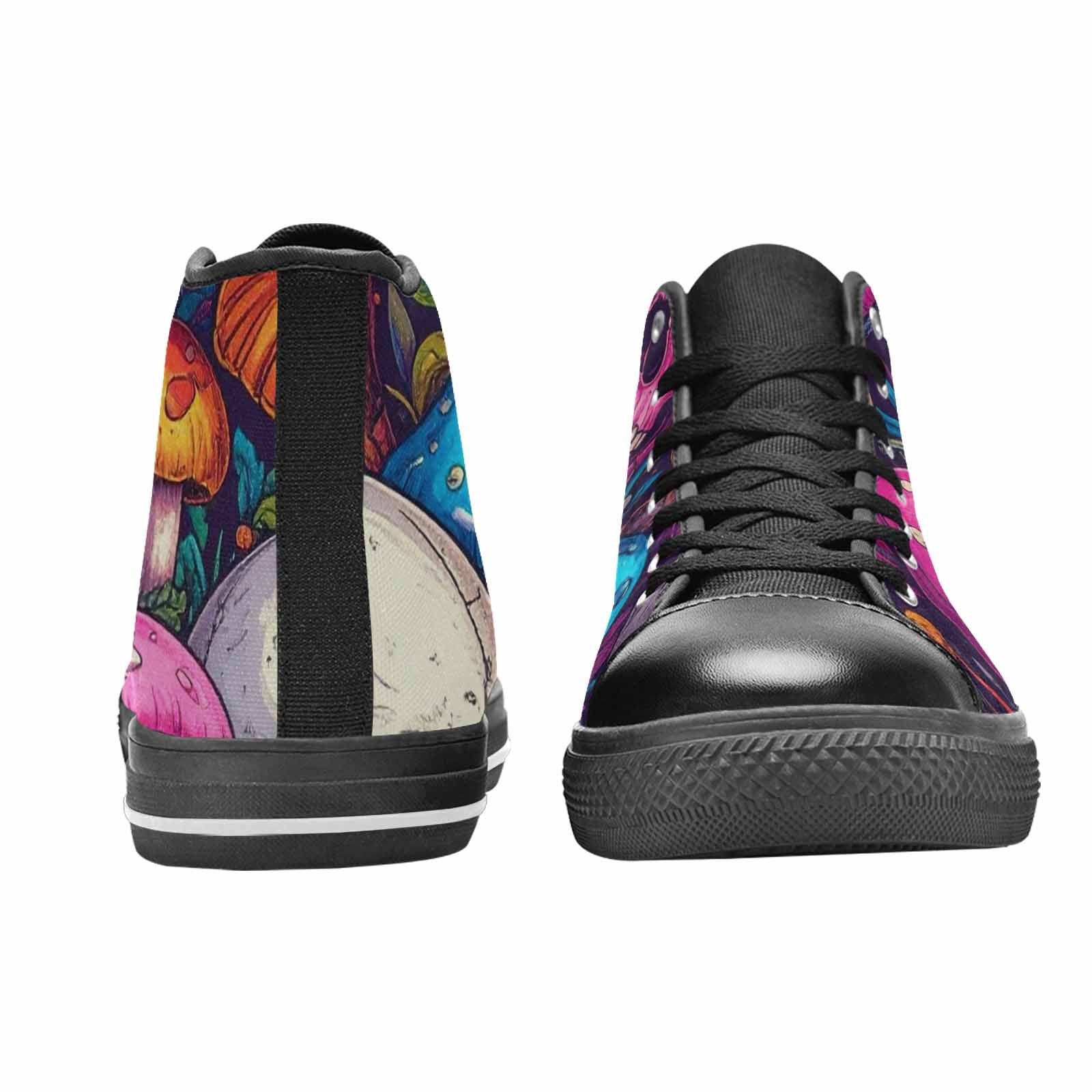 WOMEN'S Mushroom Skull High Top Canvas Y2K Custom Shoes