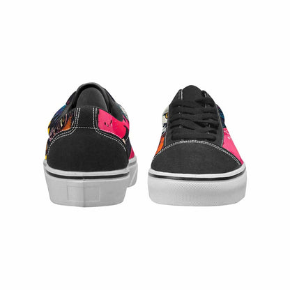 WOMEN'S Smiley Faces Lace-Up Canvas Cottagecore Custom Sneakers