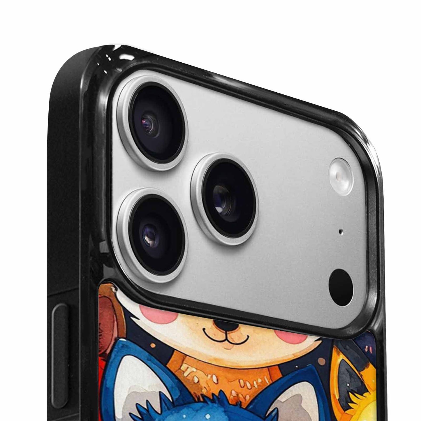 iPhone 17 Pro Case — Watercolor Kawaii Fox Faces Watercolor Abstract, Custom Phone Case