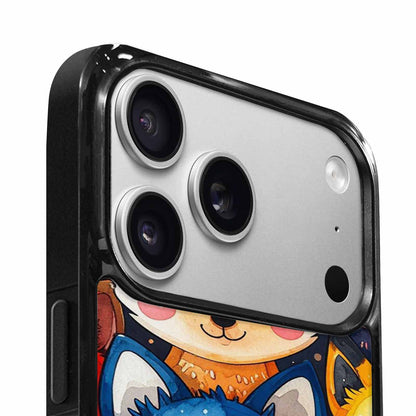 iPhone 17 Pro Case — Watercolor Kawaii Fox Faces Watercolor Abstract, Custom Phone Case