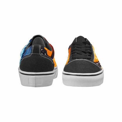MEN'S Butterfly Wing Canvas Lace-Up Wallpaper Art Custom Shoes